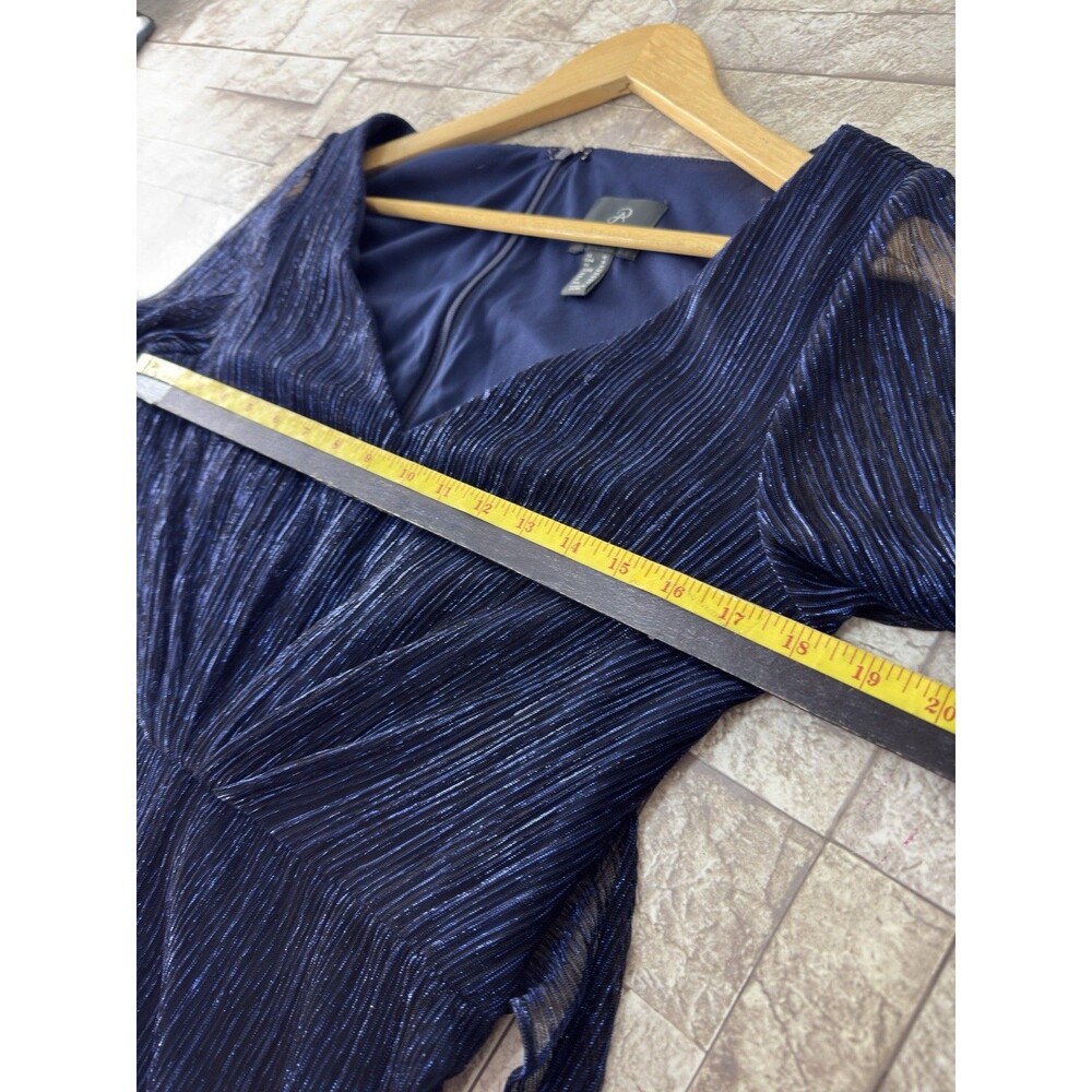 Adrianna Papell Navy Jumpsuit Sz 10 - Picture 7 of 16